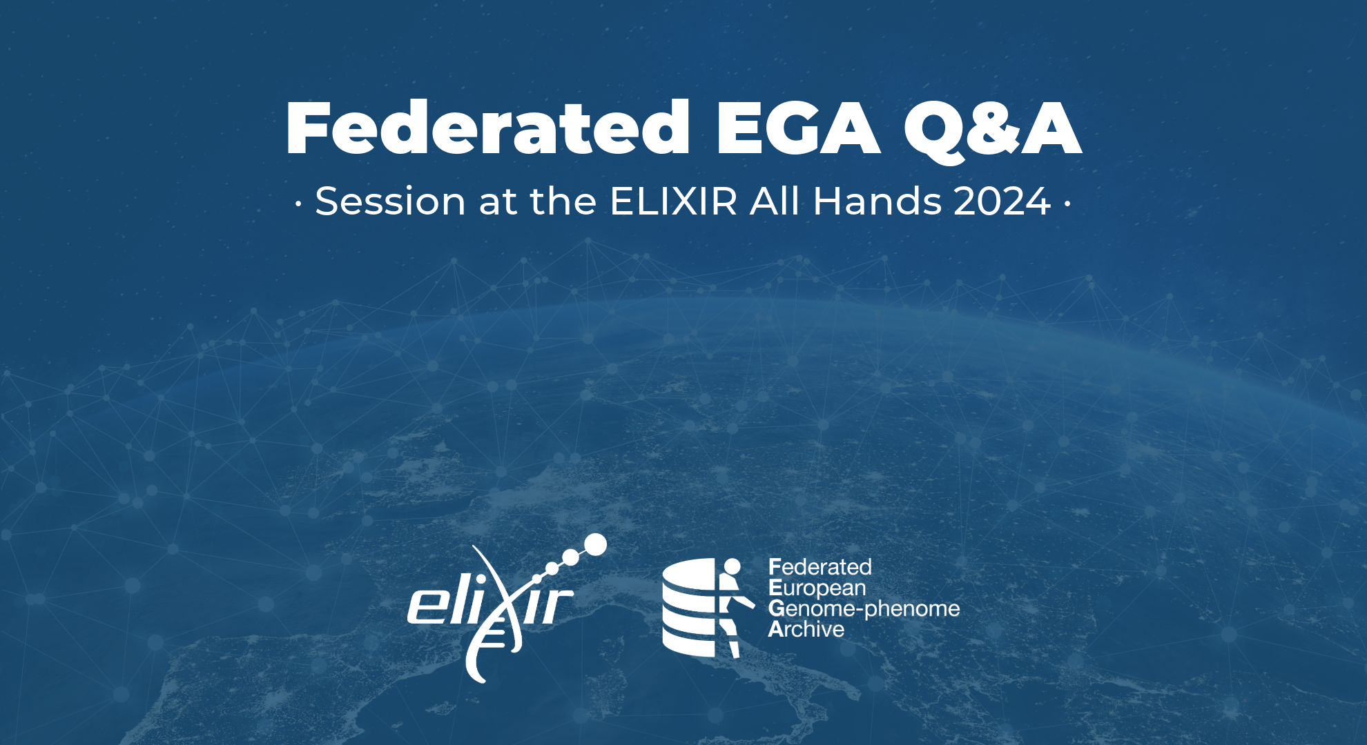 FEGA FAQs: a summary of the Q+A session from the FEGA workshop at ELIXIR AHM 2024 thumbnail